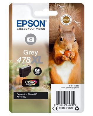 Epson C13T04F64010 Epson Tintenpatrone grey Claria Photo HD 478 XL T 04F6