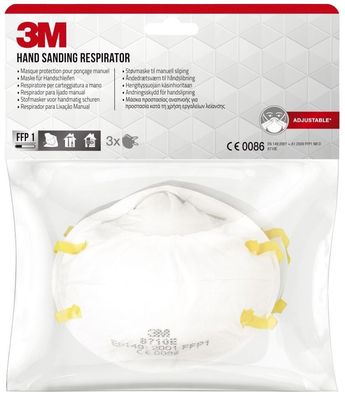 3M 8710C3 Feinstaubmaske - 3 Stück