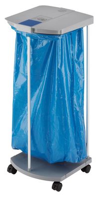 Hailo 0912-210 ProfiLine Müllsackständer XXXL - 120 L, grau, Aluminium-Rohgestell mit