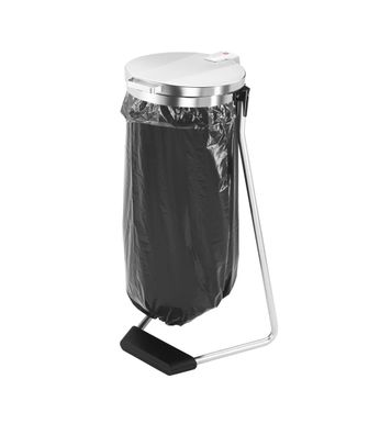 Hailo 0912-030 ProfiLine MSS Design XXXL - 120 L, silber, Stahl-Rohgestell mit Klappd