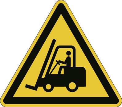 Durable 1734 04 Bodenmarkierungssymbol "Warnung vor Flurförderzeugen" - Kantenlängen