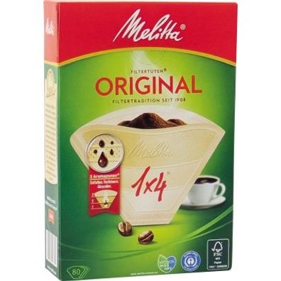 Melitta 70453 Filtert.1x4 braun 80St