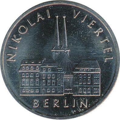 DDR 5 Mark 1987 A Nikolaiviertel in Berlin*