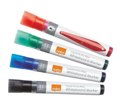 nobo® 1902408 Whiteboardmarker - 3 mm, 4 Stück sortiert