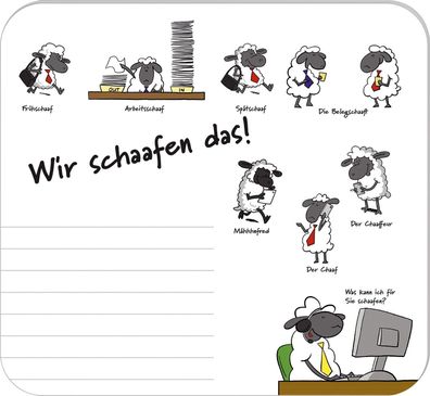 RNK Verlag 46653 Mousepad Design 1 - 30 Blatt, 220 x 240 mm, Papierblock(T)