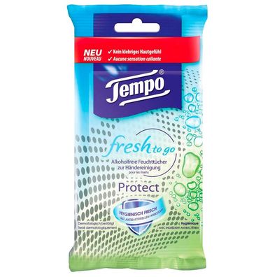 Tempo 830367 Protect Erfrischungstücher 10 Tücher