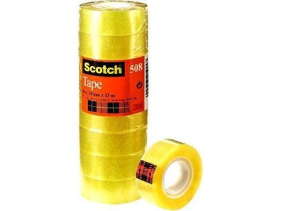 Scotch® 5081533 Klebeband Transparent 508, PP, Bandgröße (L x B): 33 m x 15 mm, 10 Ro
