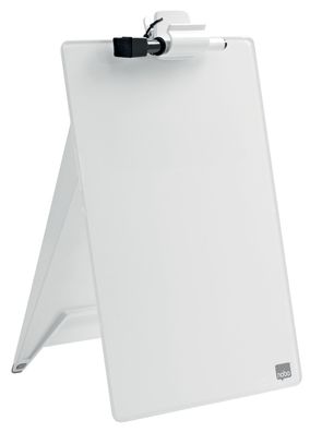 nobo® 1905173 Glas Notizboard Diamond - A4, weiß, aufstellbar