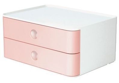 HAN 1120-86 SMART-BOX Allison Schubladenbox - stapelbar, 2 Laden, snow white/flamingo