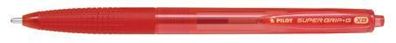 Pilot BPGG-8R-XB-R Druckkugelschreiber Super Grip G - XB 0,6 mm, rot
