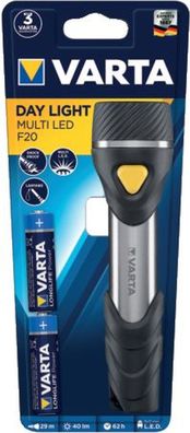 Varta 16632 101 421 Taschenlampe LED Day Light Multi F20 - schwarz/silber