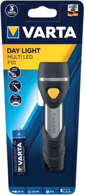 Varta 16631 101 421 Taschenlampe LED Day Light Multi F10 schwarz/silber