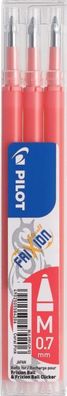 Pilot BLS-FR7-CP-S3 Tintenrollermine FriXion BLS-FR7 - 0,4 mm, koralle, 3er Pack