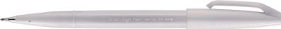 Pentel Arts SES15C-N2X PentelArts Faserschreiber Brush Sign Pen SES15, hellgrau