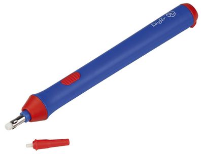 Läufer 69607 Läufer Elektrischer Radierer, mit Wechselspitze, blau
