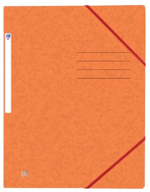 Oxford 400116307 Eckspannmappe TOP FILE+ - A4, 390 g/qm, Karton, Gummizug, orange