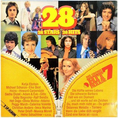 2 LP: 28 Stars 28 Hits (Die Grosse Hitparade 7) 1976 EMI Electrola 1 C 178-31 531/32