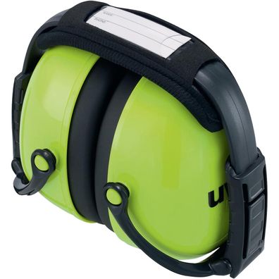 uvex 2600012 uvex Kapsel-Gehörschutz K2, faltbar, neongrün