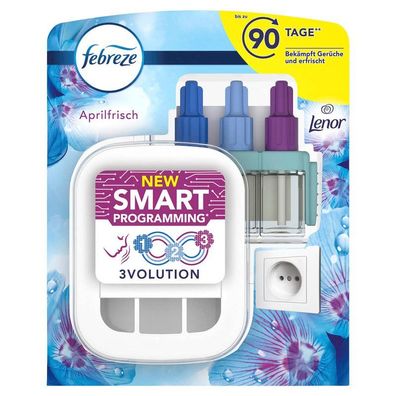 febreze 8001090839138 Duftstecker 3Volution Starterkit, Lenor Aprilfrisch