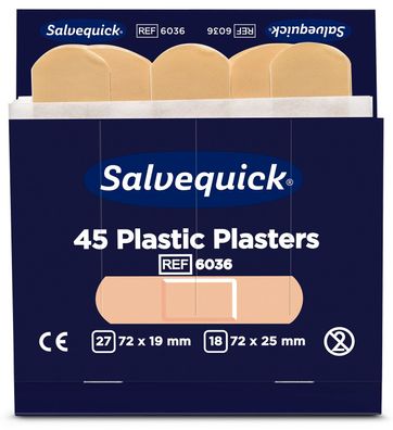 Cederroth 6036 Salvequick Pflaster-Nachfüllung wasserabweisend