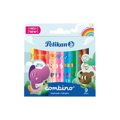 Pelikan 814553 Fasermaler combino super 9er Kartonetui