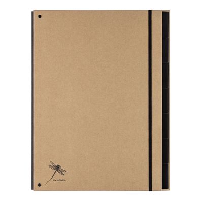 Pagna® 44007-11 Pultordner Pur - A4, 7 Fächer, natur