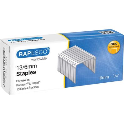 Rapesco S13060Z3 Rapesco Heftklammern für Handtacker 13/6, verzinkt
