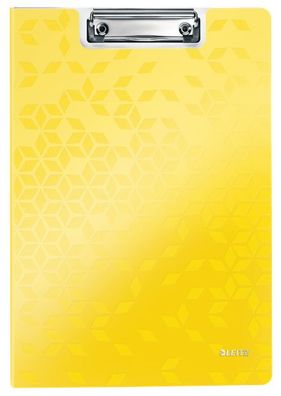 LEITZ 4199-00-16 LEITZ Klemmbrett-Mappe WOW, DIN A4, Polyfoam, gelb-metallic