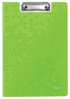 LEITZ 4199-00-54 LEITZ Klemmbrett-Mappe WOW, DIN A4, Polyfoam, grün-metallic
