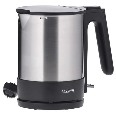Severin WK 3409 Wasserkocher - 1,7 Liter, Edelstahl/schwarz