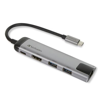 Verbatim 49141 Verbatim USB-C Multiport Hub USB 3.0 HDMI Gigabit Ethernet