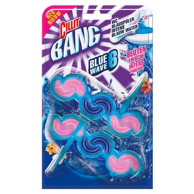 CILLIT BANG 3055951 BLUE WAVE 6in1 WC-Duftspüler Blüten Frische