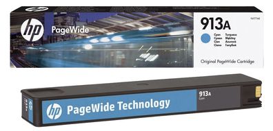 F6T77AE Original HP Tintenpatrone cyan (F6T77AE,913A,913AC,913ACYAN, O913A, O913AC, O