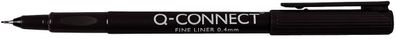 Q-Connect® KF25007 Feinschreiber 0,4 mm, schwarz