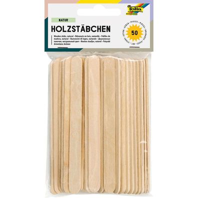 folia 2287 Bastelholz Holzstäbchen 50 St
