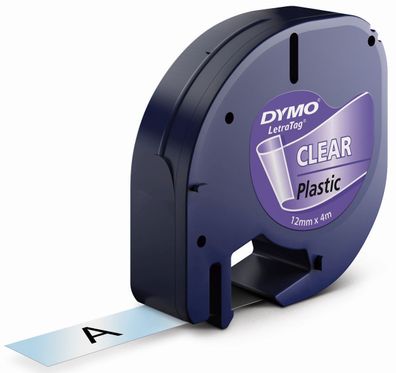 Dymo® S0721530 Schriftbandkassetten Kunststoff - laminiert, 12 mm x 4 m, schwarz auf