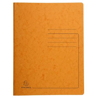 Exacompta 240224E Spiralhefter - A4, 300 Blatt, Colorspan-Karton, 355 g/qm, orange