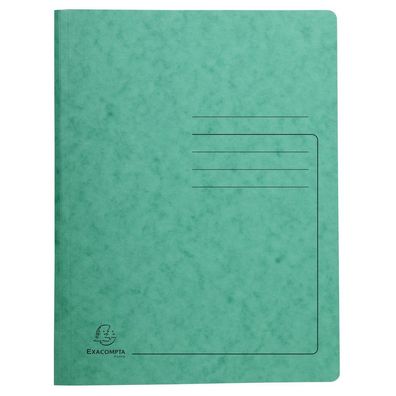 Exacompta 240223E Spiralhefter - A4, 300 Blatt, Colorspan-Karton, 355 g/qm, grün