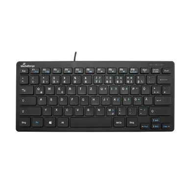 MediaRange MROS112 Tastatur kompakt - QWERTZ, schwarz