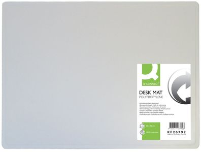 Q-Connect® KF26792 Schreibunterlage - 53 x 40 cm, transparent, blendfrei