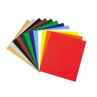 folia 700 Buntpapier gummiert farbsortiert 80 g/qm 12 Blatt