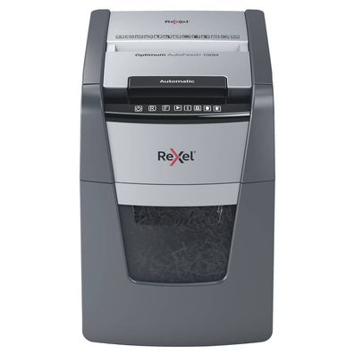 Rexel 2020100MEU Aktenvernichter Optimum AutoFeed+ 100 M - P-5 schwarz