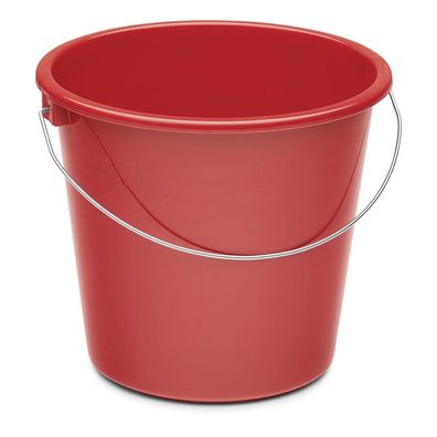 Nölle 243047811 Eimer - Plastik, rund, 5 Liter, rot