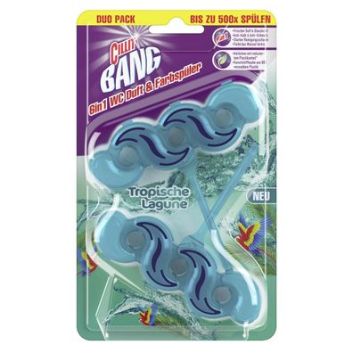 CILLIT BANG CILLIT BANG 6 IN 1 WC Türkisspüler WC-Duftspüler Tropical Lagune