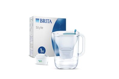 BRITA Style Cool Wasserfilterkanne blau + 1 x Maxtra Pro All-in-1