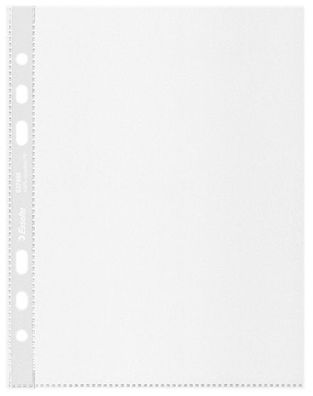 Esselte 627495 100 Prospekthüllen transparent genarbt