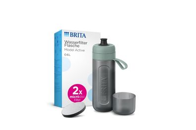BRITA Wasserfilterflasche Active 0,6 l dunkelgrün