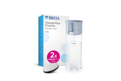 BRITA Vital Wasserfilterflasche 0,6 l hellblau