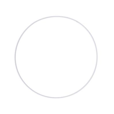 Rayher 2505200 Metallring beschichtet 20,0 cm weiß