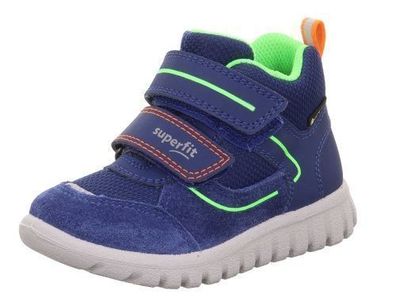 Superfit Sport7 Mini - Blau / Hellgrün Veloursleder/Textil
